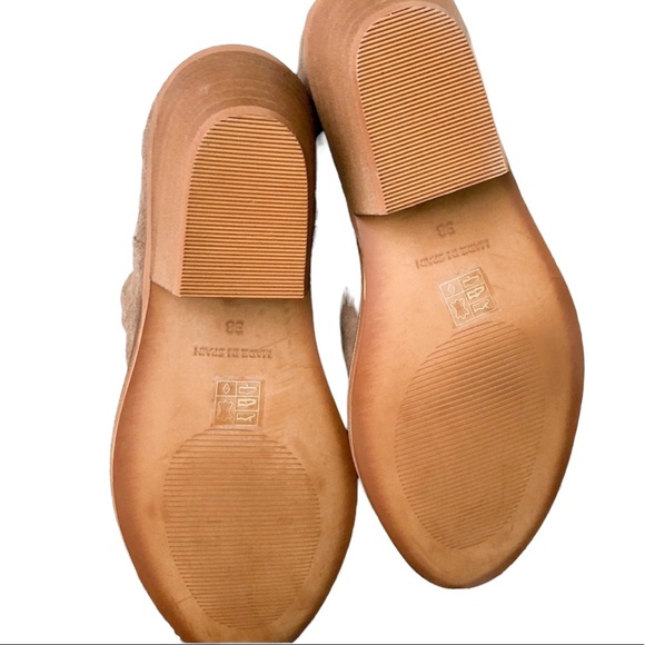 Garnet Hill Chloe Studded Suede Booties Size 38 7.5 Brown Casual Ankle Boots - Picture 5 of 6